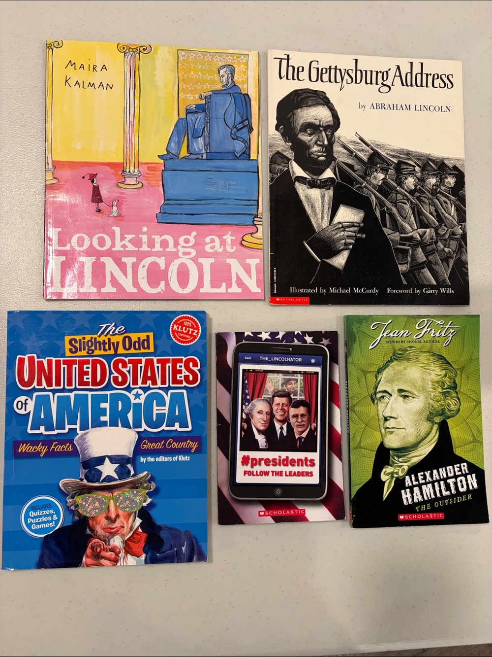 5 U.S./President Books